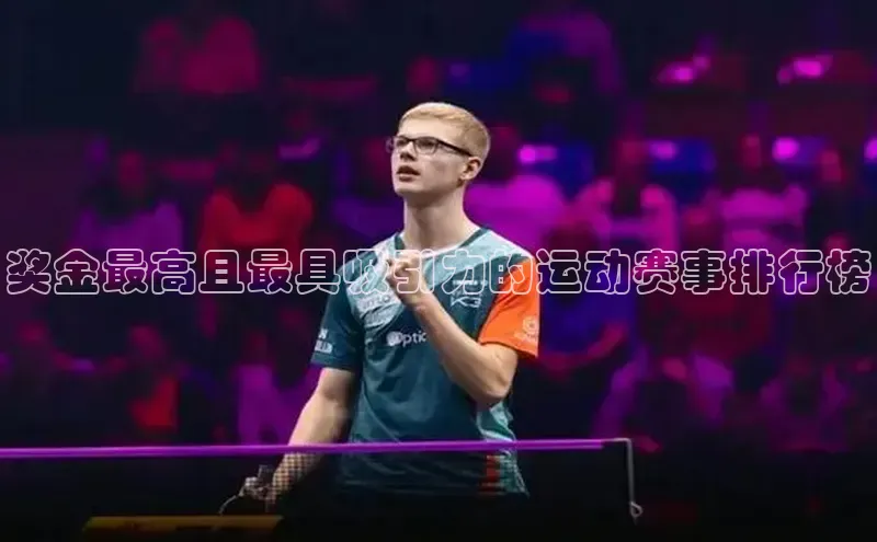 奖金最高且最具吸引力的运动赛事排行榜