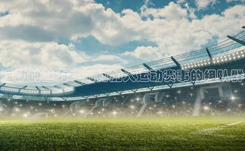 运动的魅力：如何加入运动赛事的组队群